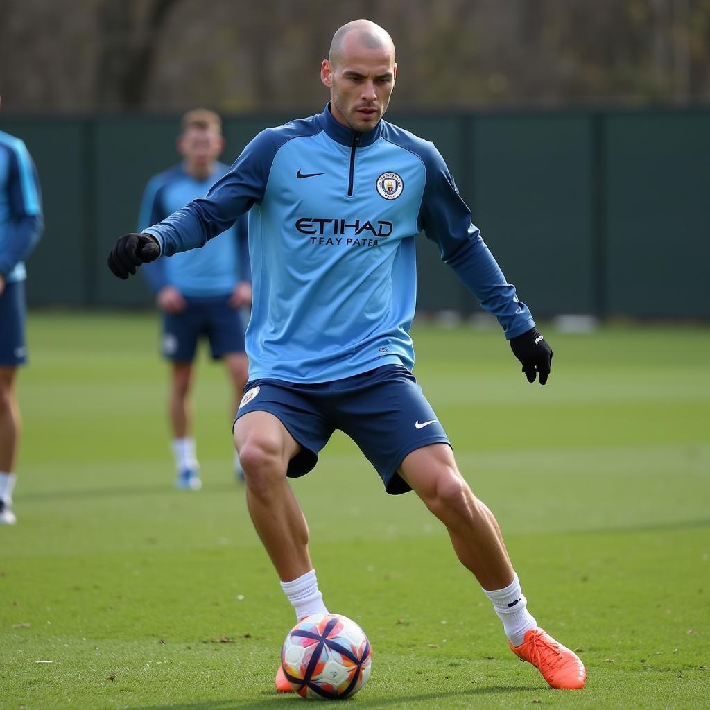 Haaland Training at Manchester City