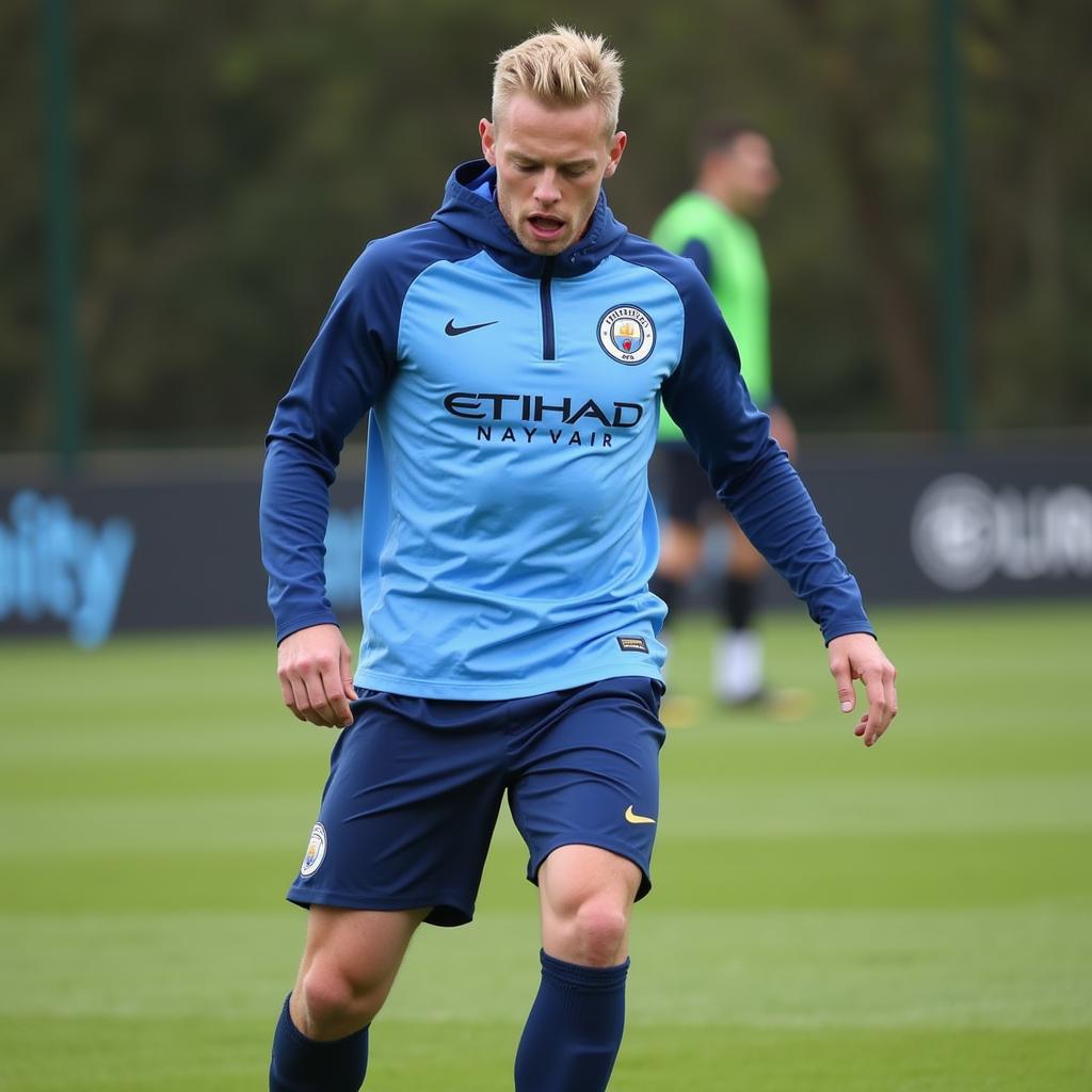 Haaland Training at Manchester City