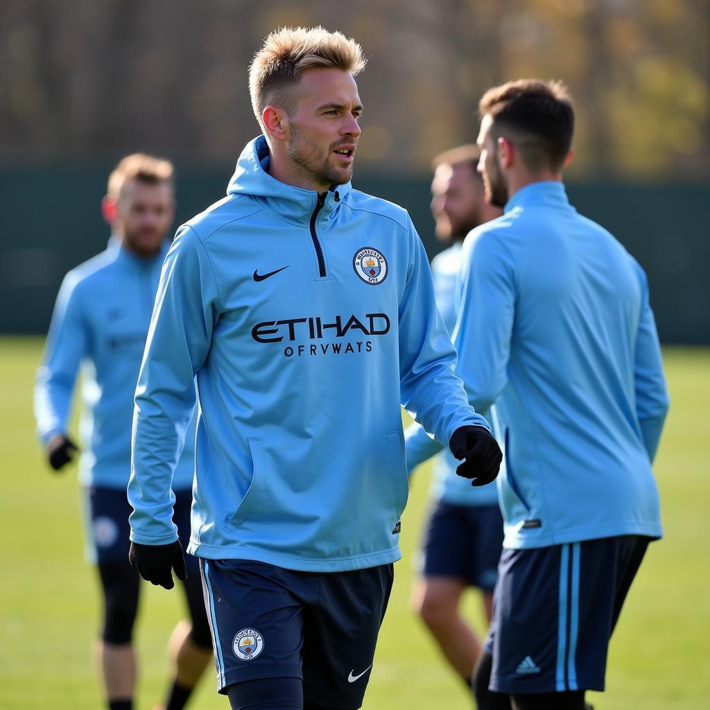 Haaland training hard at Manchester City