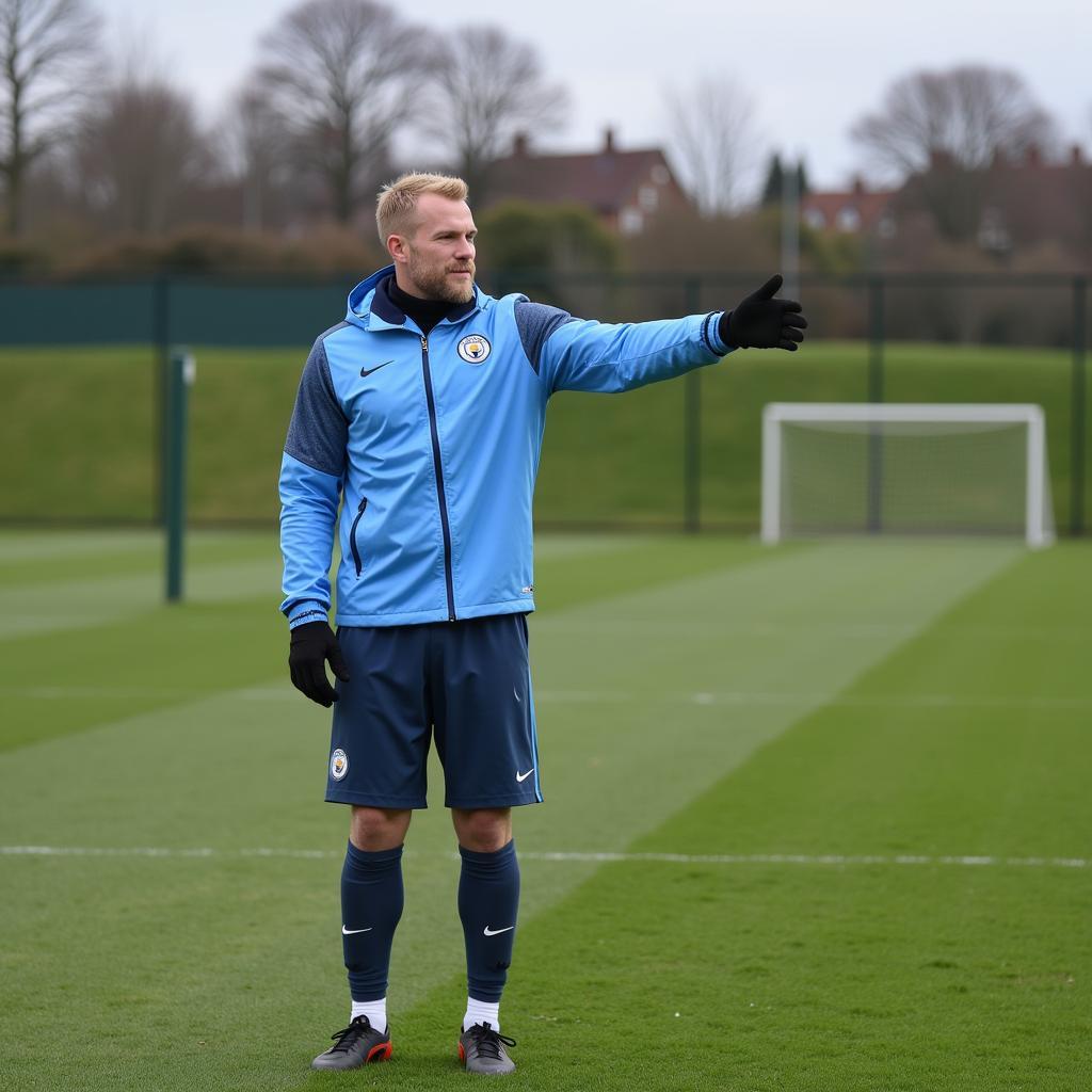 Haaland trains diligently at Manchester City's training ground