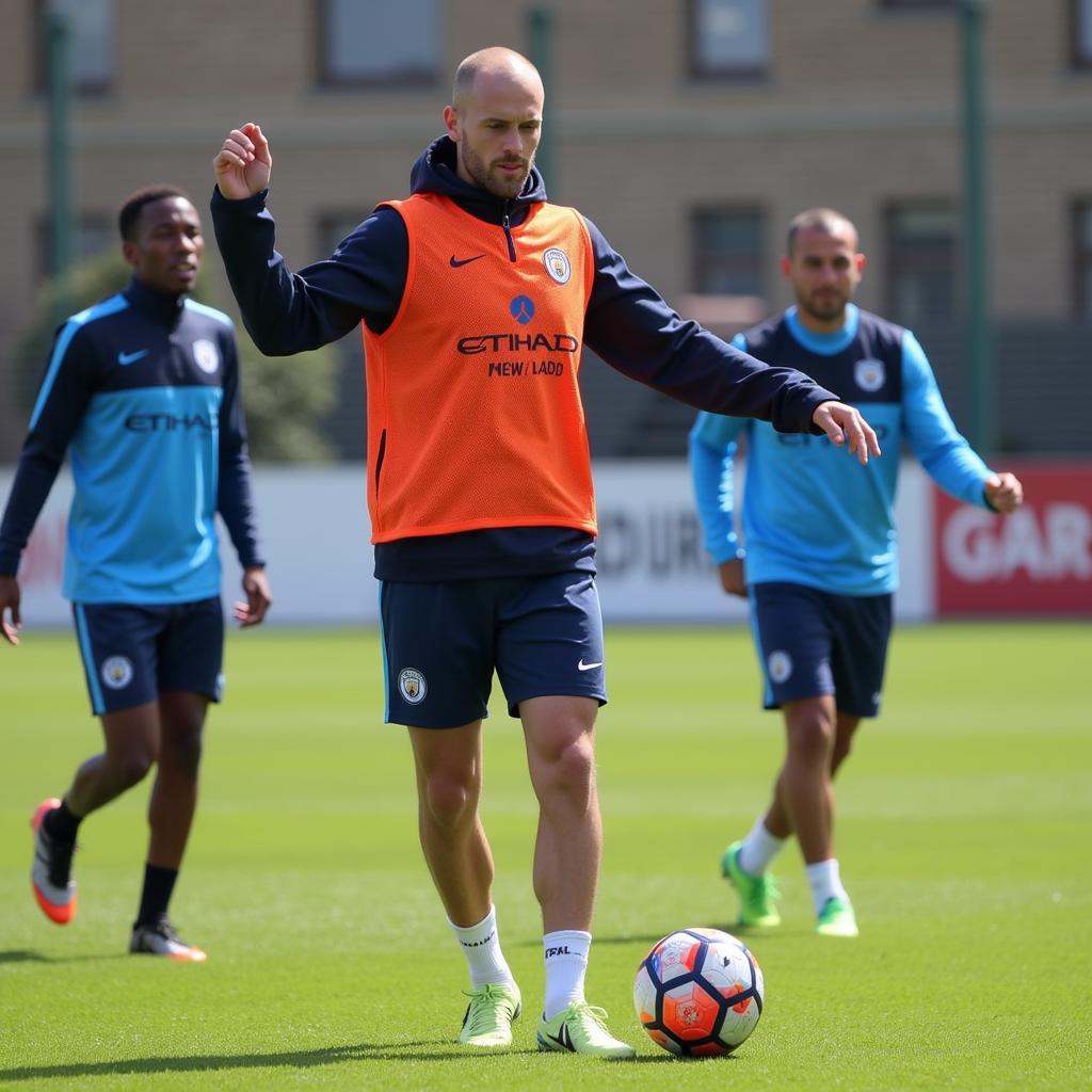 Haaland Training with Manchester City