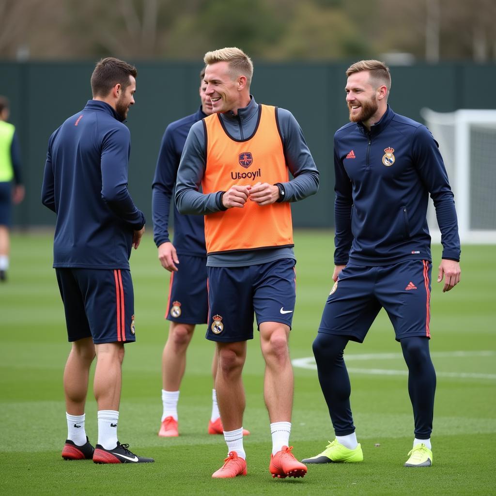 Haaland Training with Real Madrid