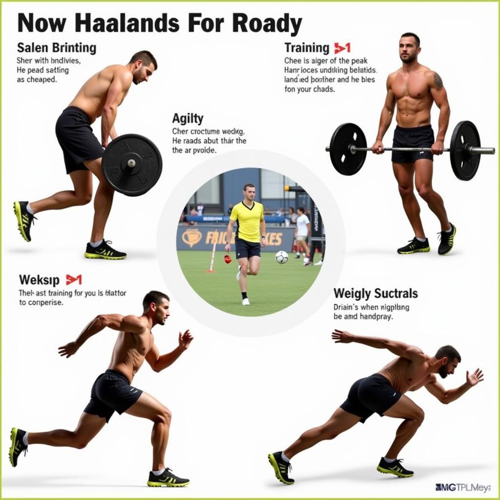 Haaland engaging in his training regime