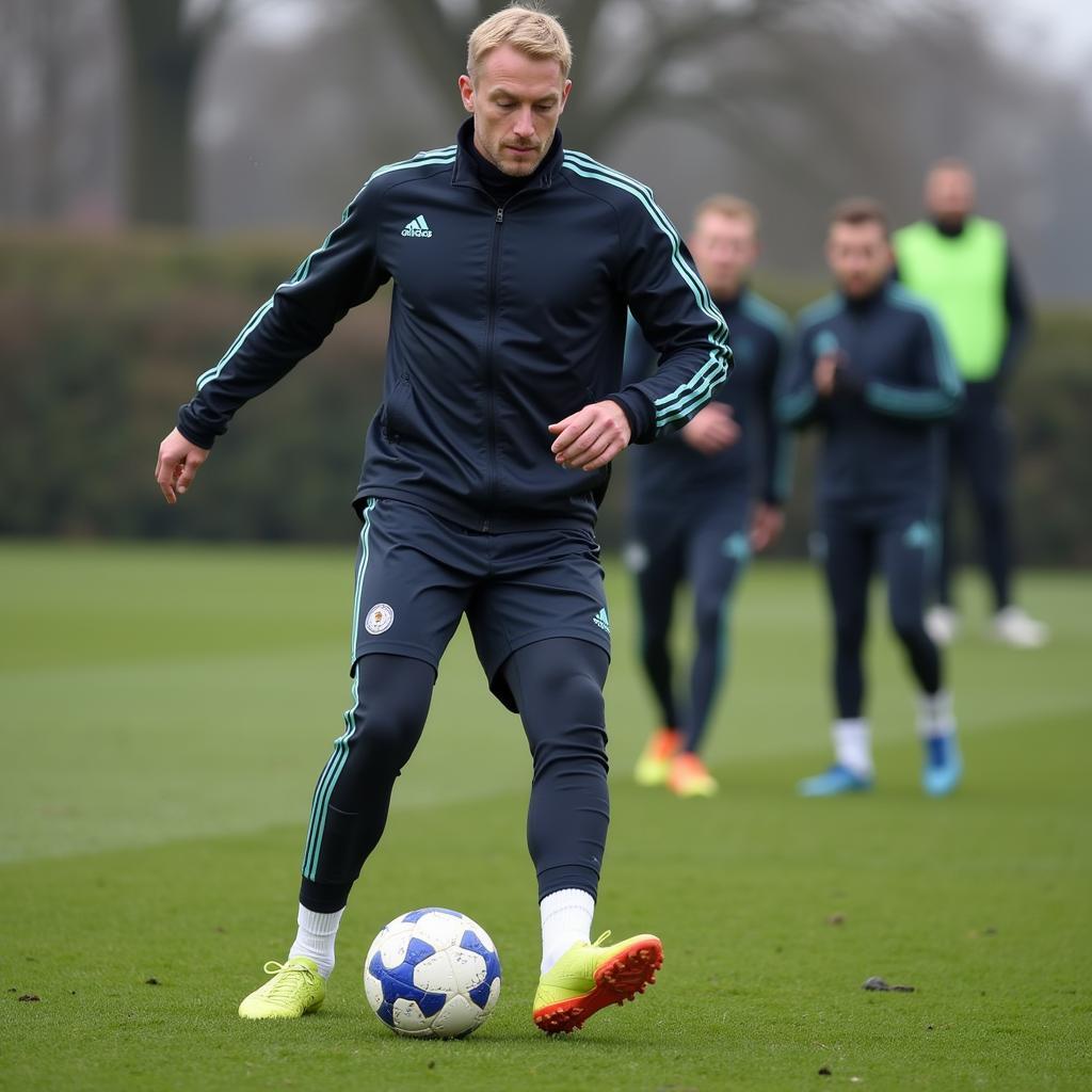 Erling Haaland training diligently