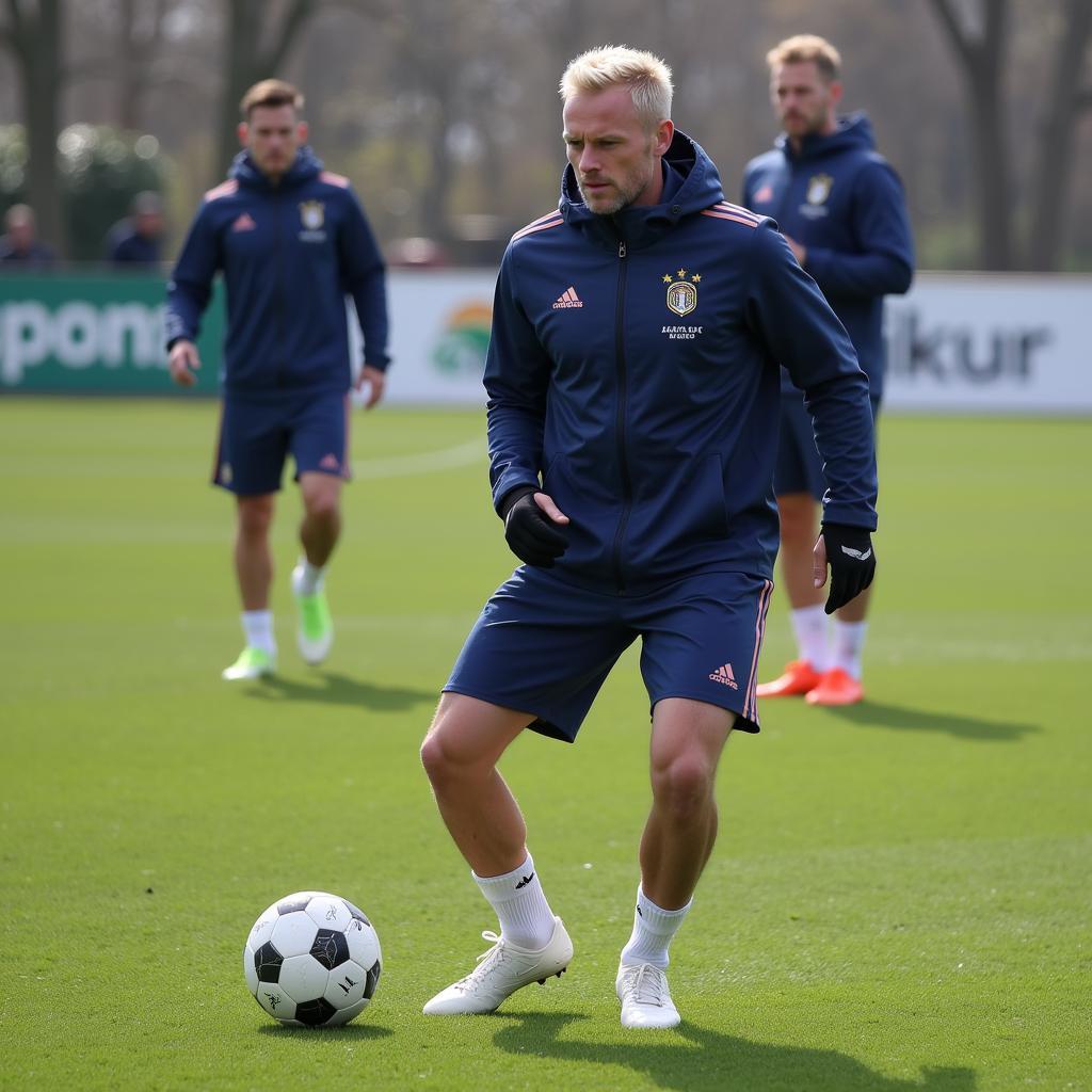 Erling Haaland in training