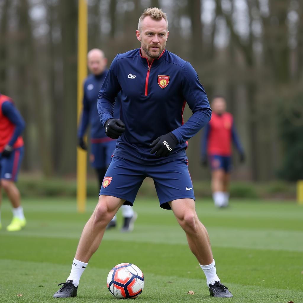 Haaland Training Before Nottingham Forest Match