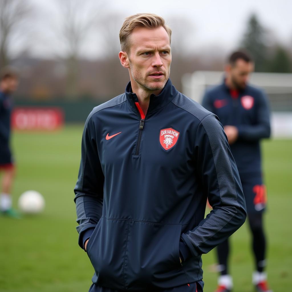 Haaland Focused During Training Session