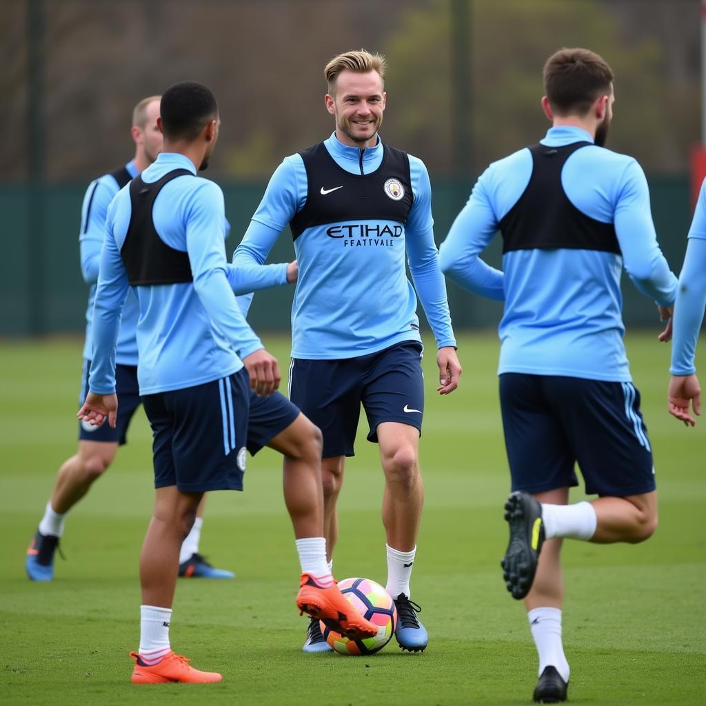 Erling Haaland Training with Manchester City