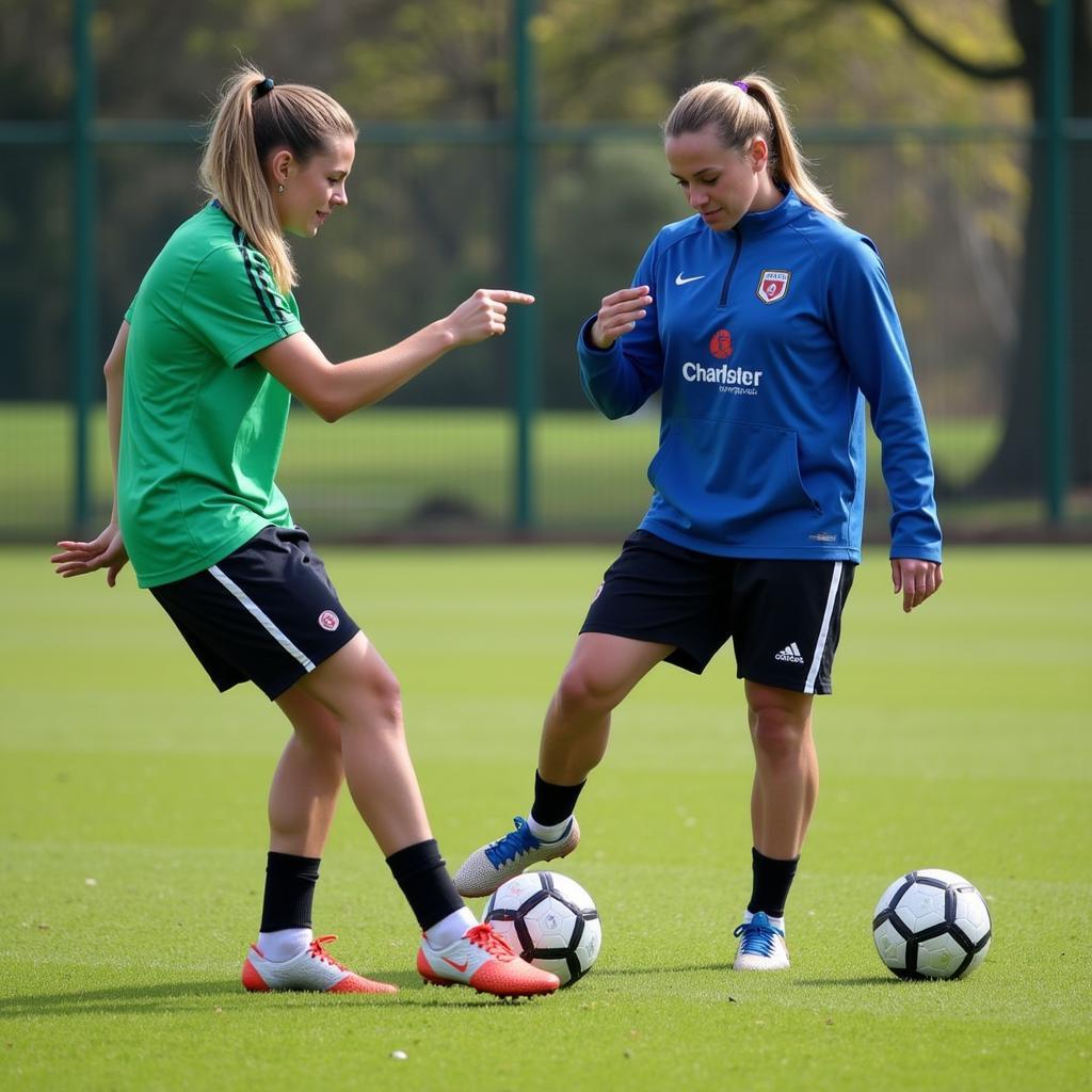 Haaland training with his coach