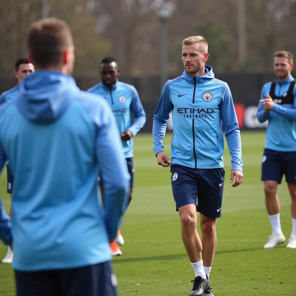 Haaland Training at Manchester City