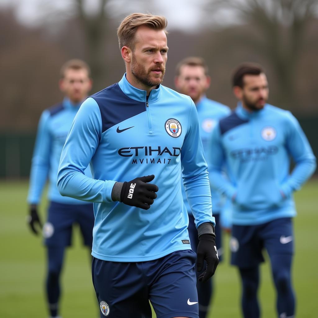 Haaland Training at Manchester City