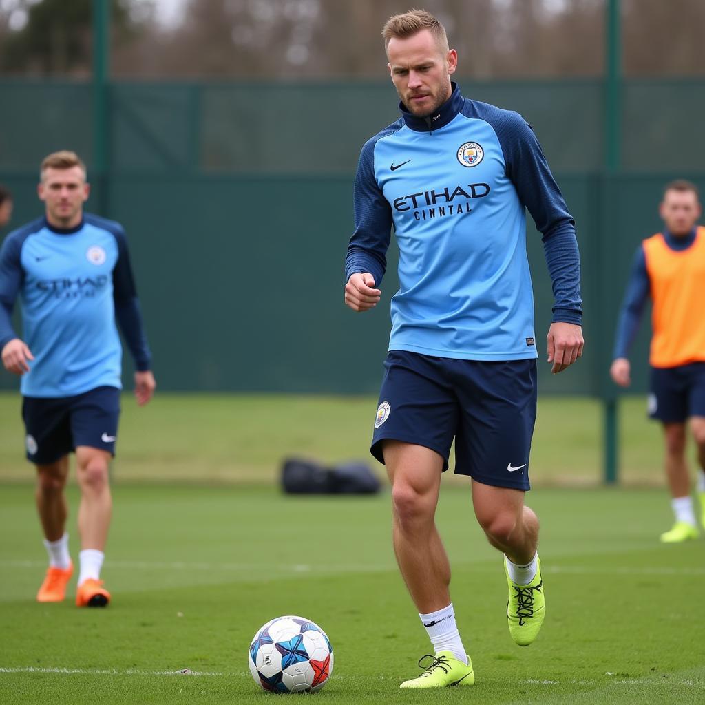 Erling Haaland Training with Manchester City