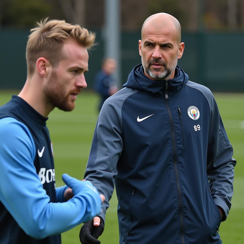 Haaland Training Under Pep Guardiola