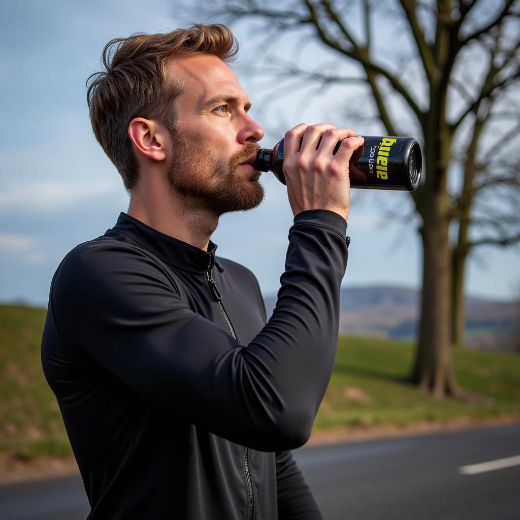 Erling Haaland training with Prime Hydration in the UK