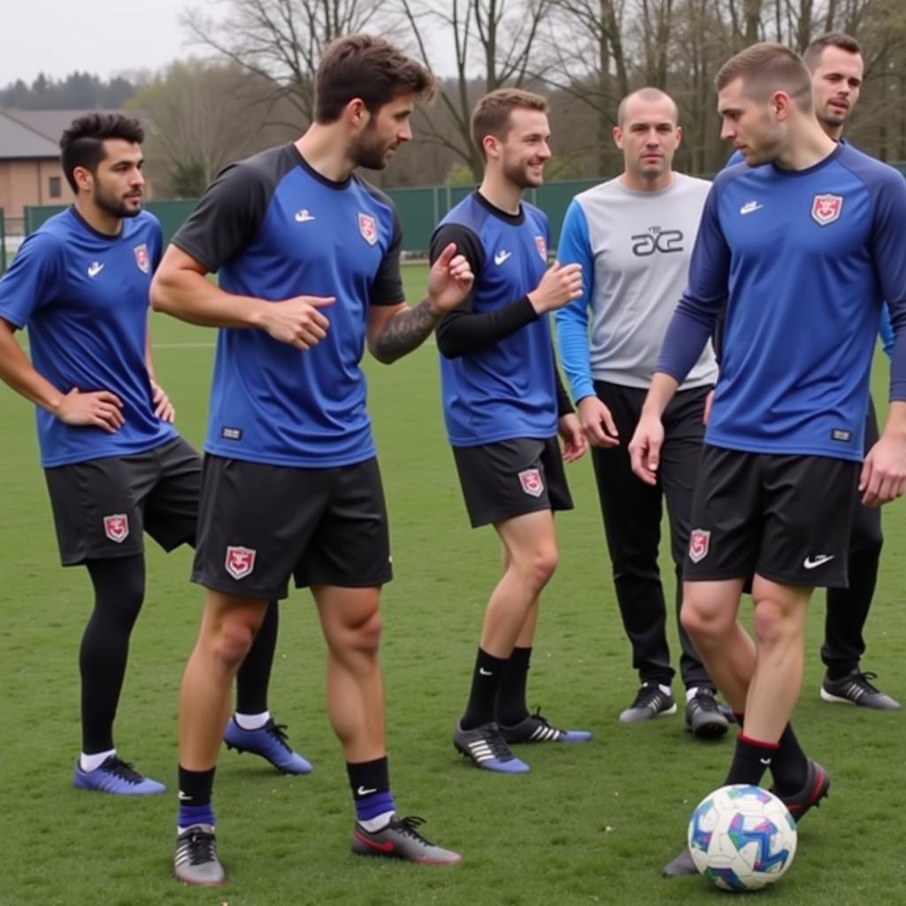 Haaland Training with his Teammates