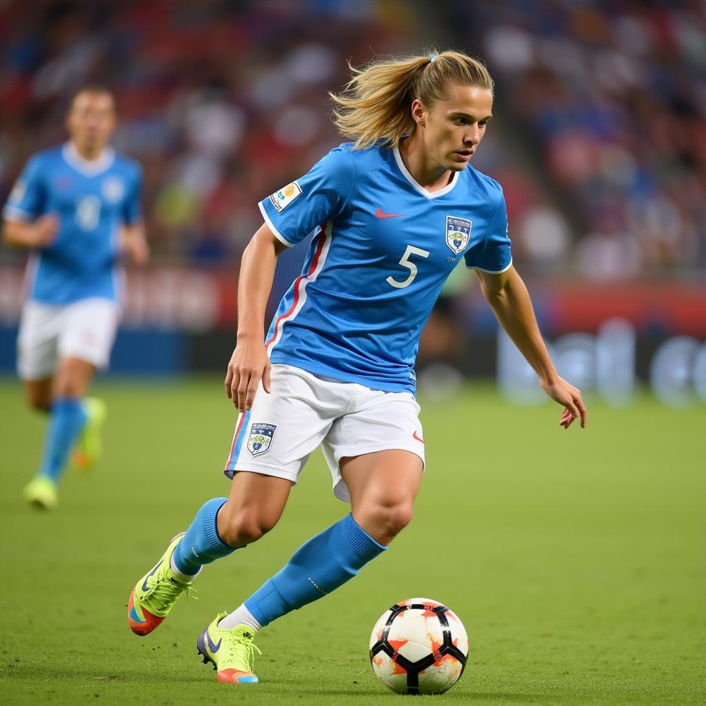 Erling Haaland in action during the U-20 World Cup