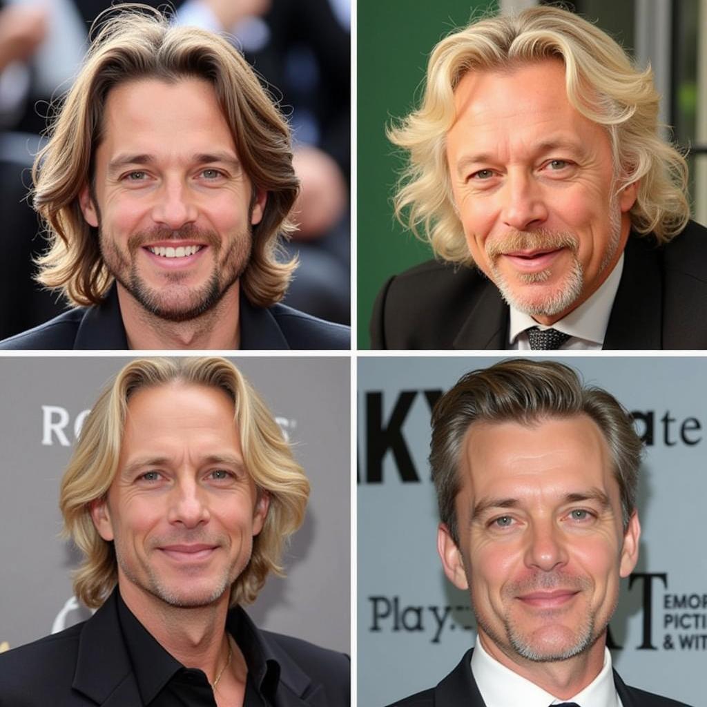 Haaland Various Hairstyles Comparison