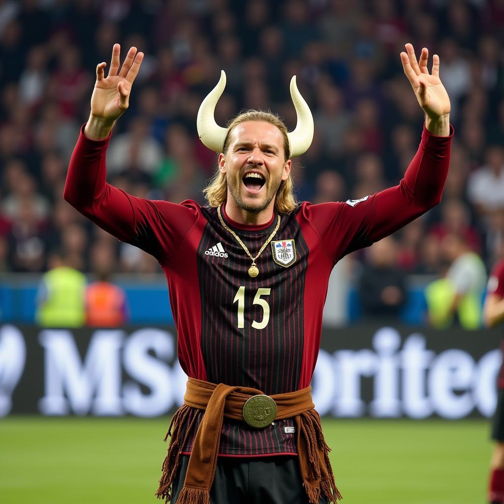 Erling Haaland Viking Celebration