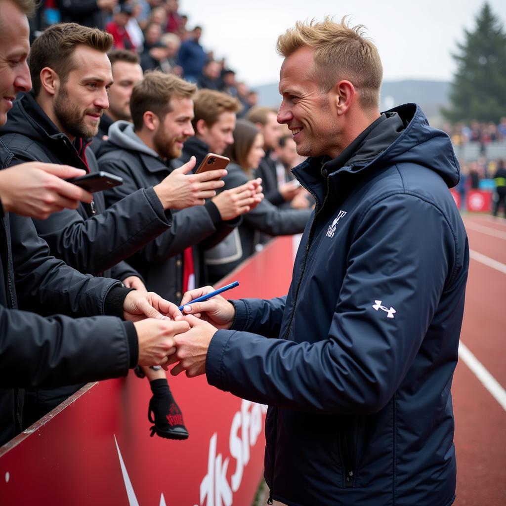 Erling Haaland with Fans