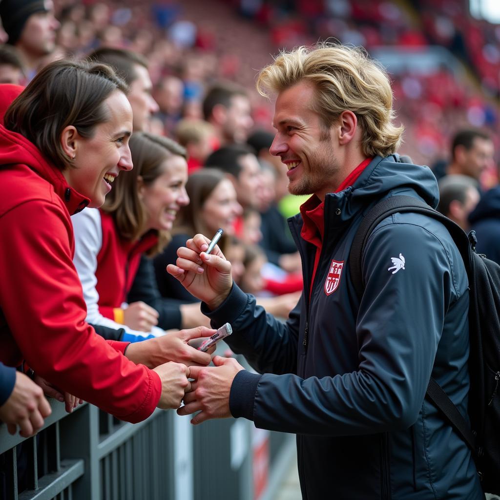 Erling Haaland with Fans