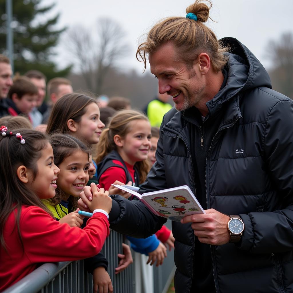 Haaland with Fans