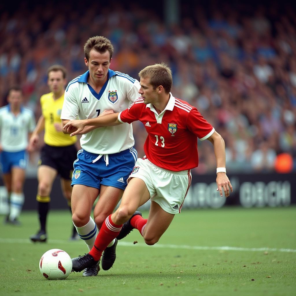 Erling Haaland in a World Cup qualifying match