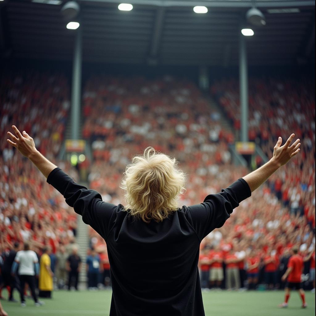 Haaland Zen Celebration in Stadium