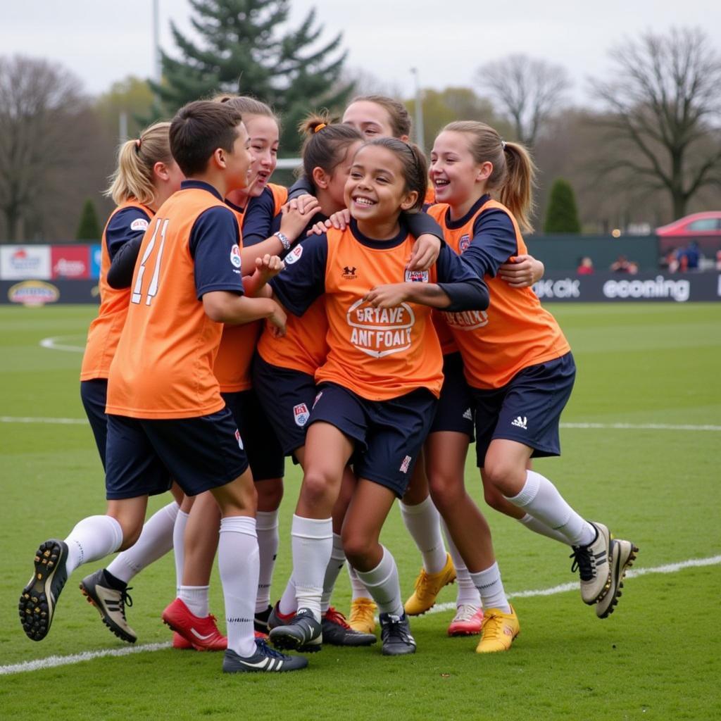 HAGL JMG Players Celebrating a Goal