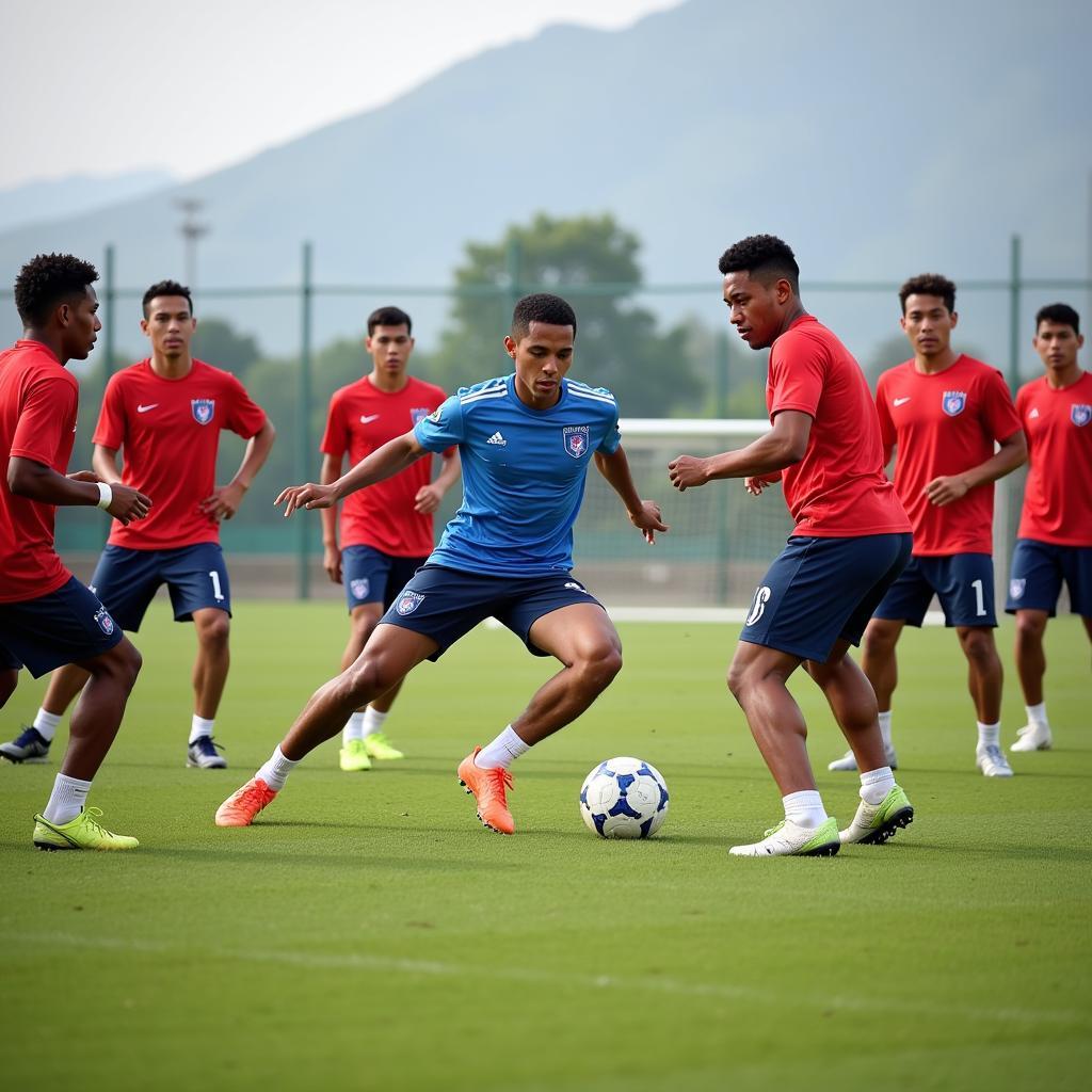 Hai Phong Football Club Training Session