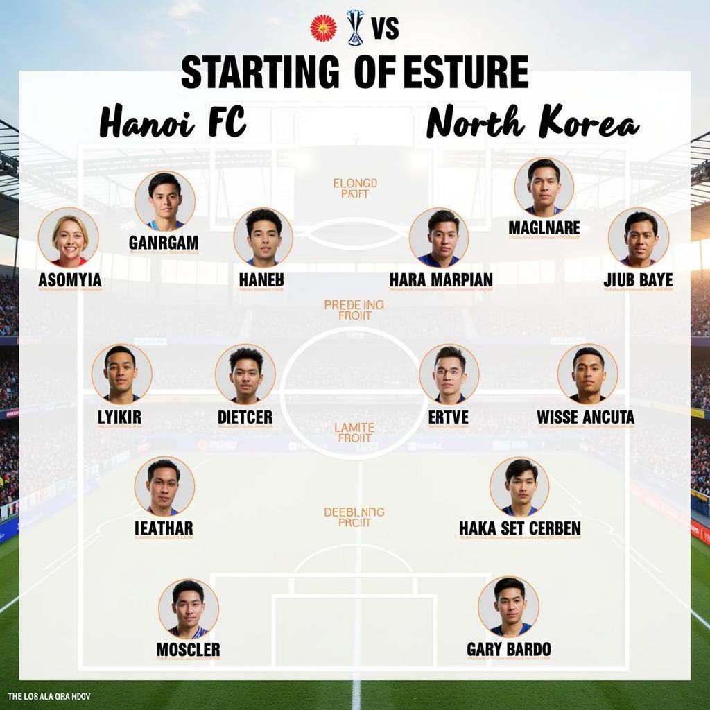 Predicted Lineups for Hanoi vs North Korea Second Leg