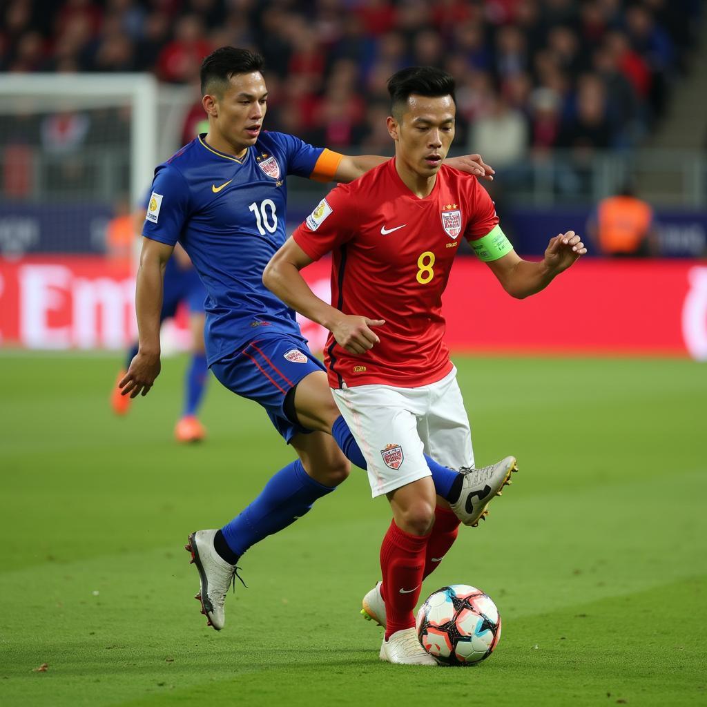 Hồ Tấn Tài demonstrates tactical awareness and versatility on the field