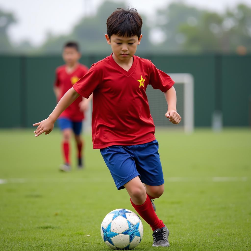 Hoang Cau Thu Duc training hard