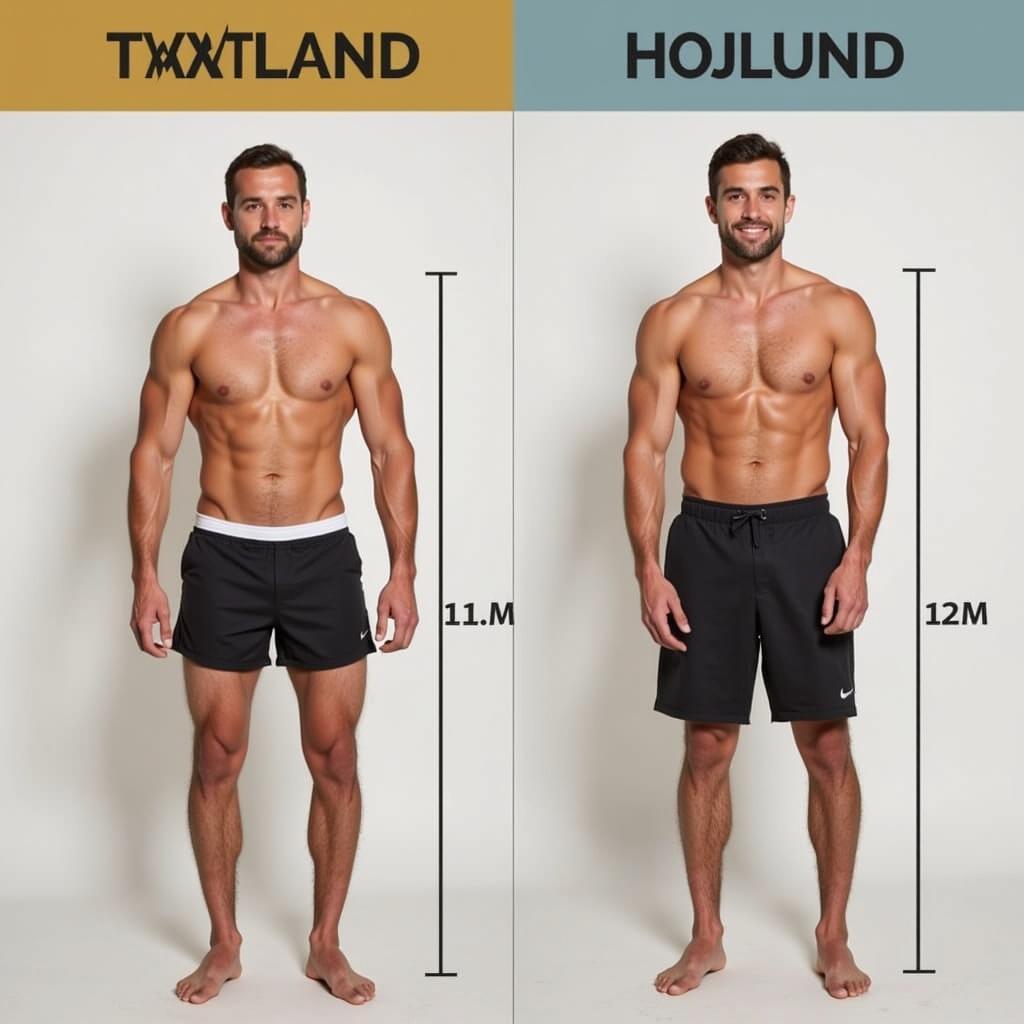 Hojlund and Haaland Physical Comparison