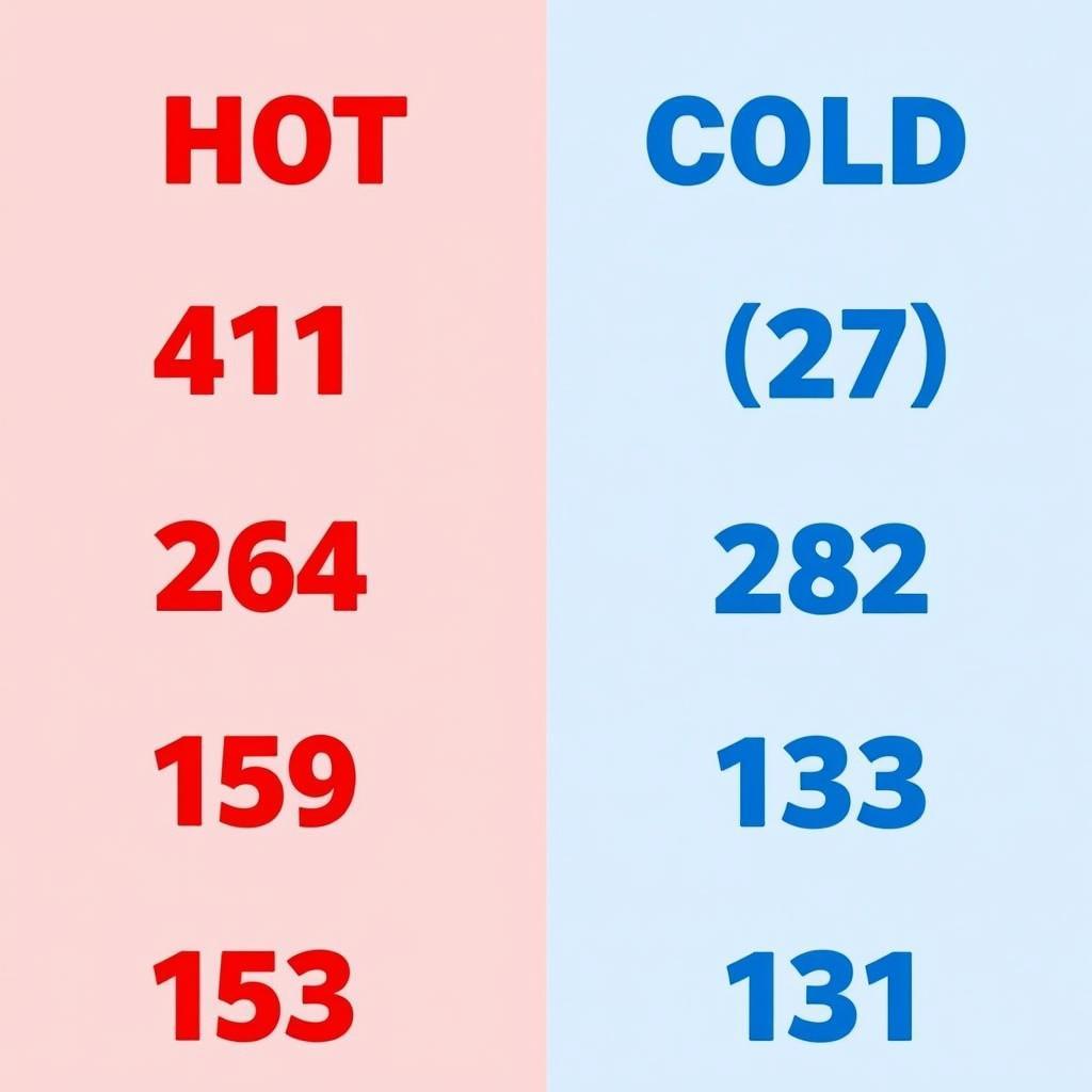 Visualizing Hot and Cold Numbers in Lottery