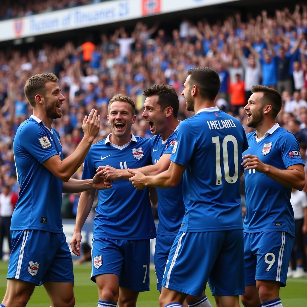 Icelandic Football Celebration