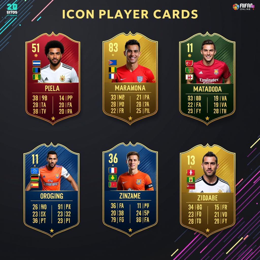 Icon Player Cards in FIFA Online 4