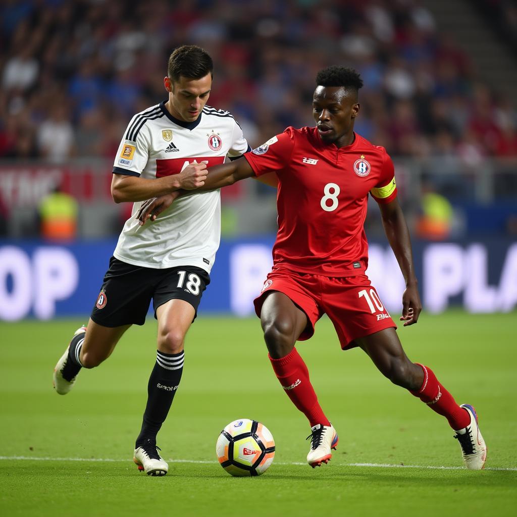 Idrissa Gueye playing for Lille OSC