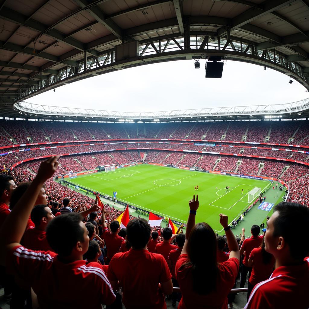 Passionate Indonesian Football Fans