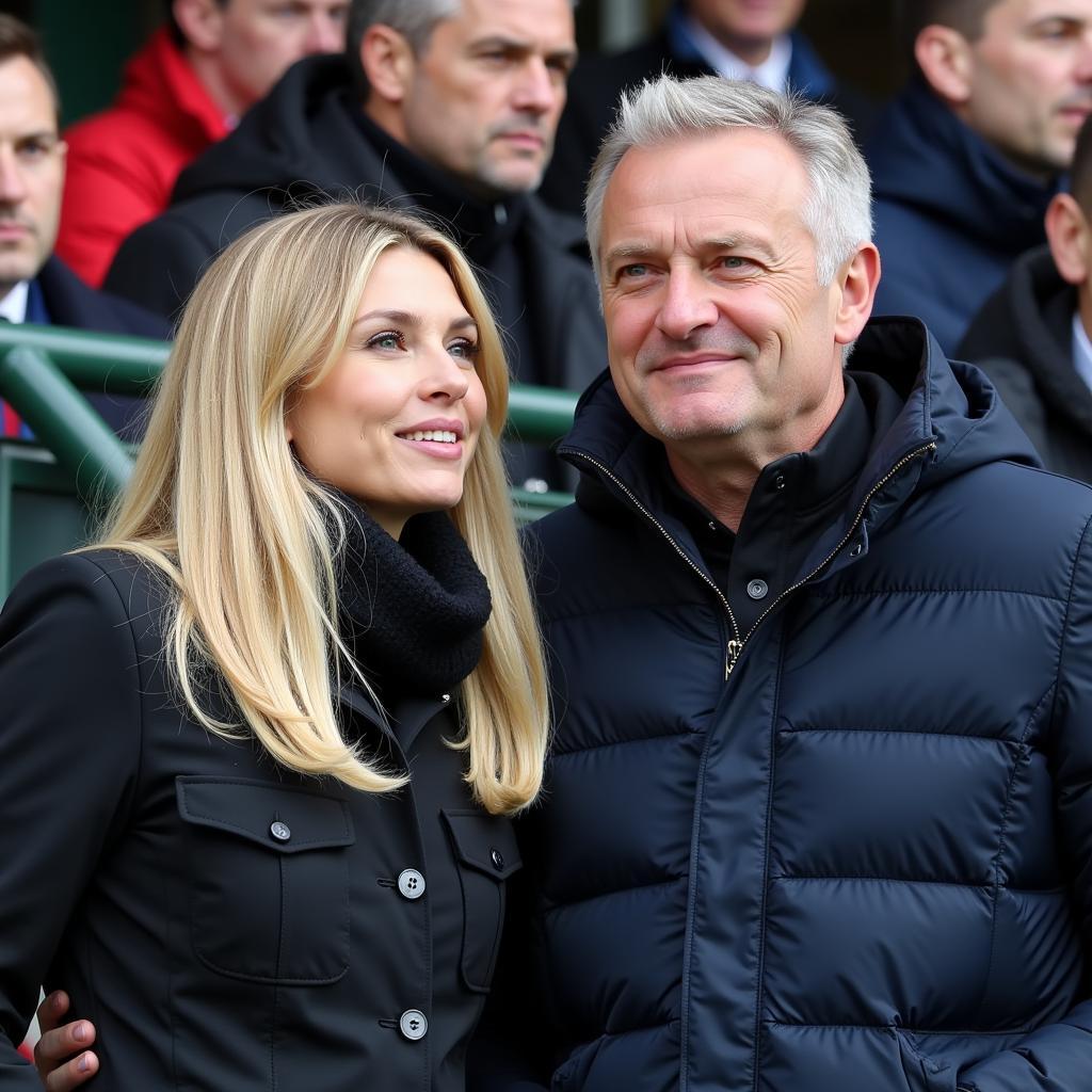 Ivana Knoll and Erling Haaland Spotted at Football Event