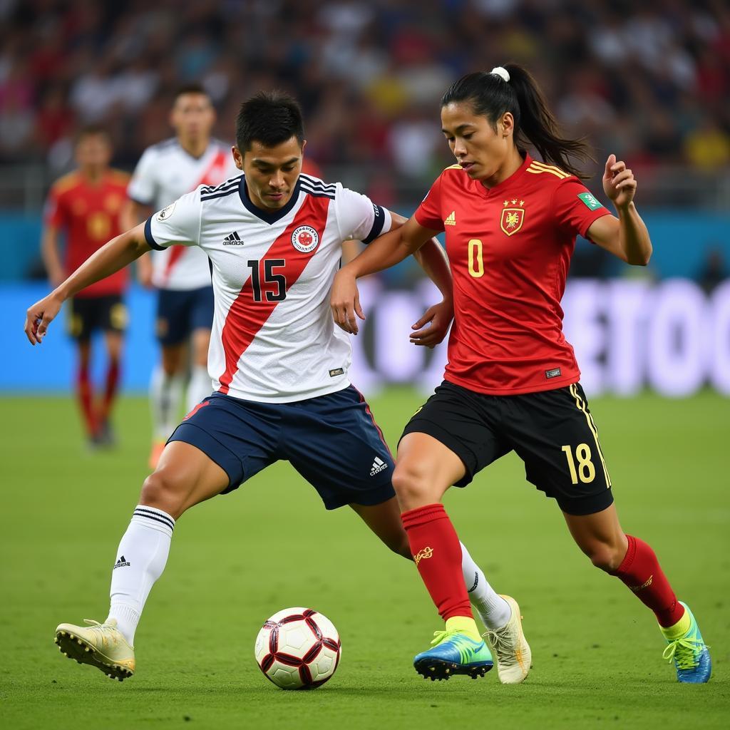 Japan's Midfield Dominating Against Vietnam