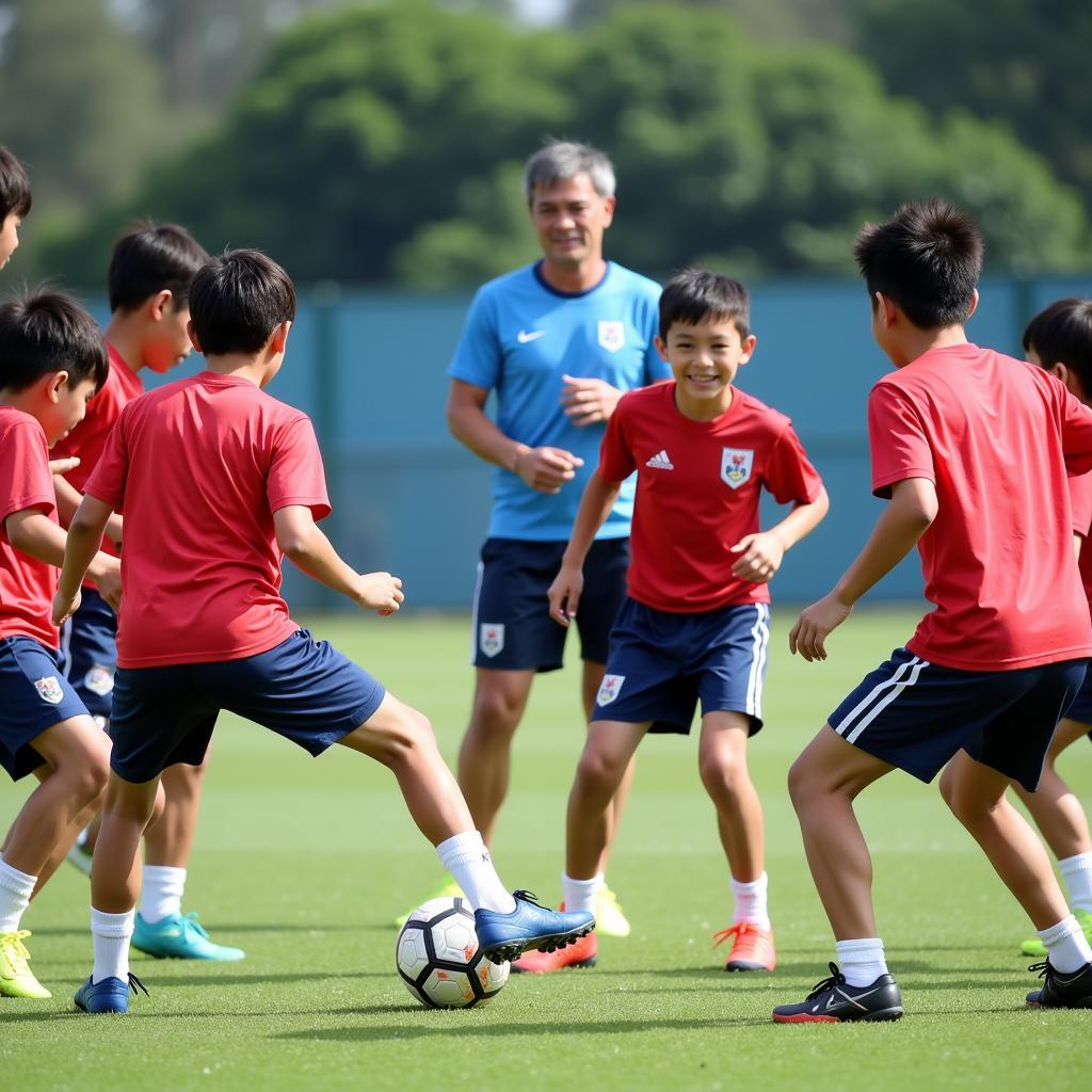 Japanese Youth Players in Training