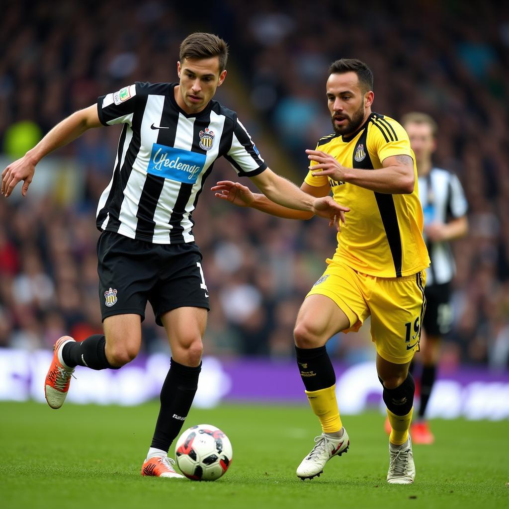 Joey Barton during his time at Newcastle United