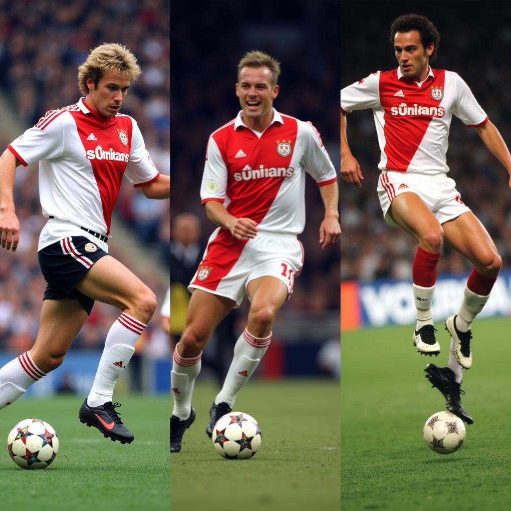 Johan Cruyff, Marco van Basten, and Dennis Bergkamp - Ajax Legends