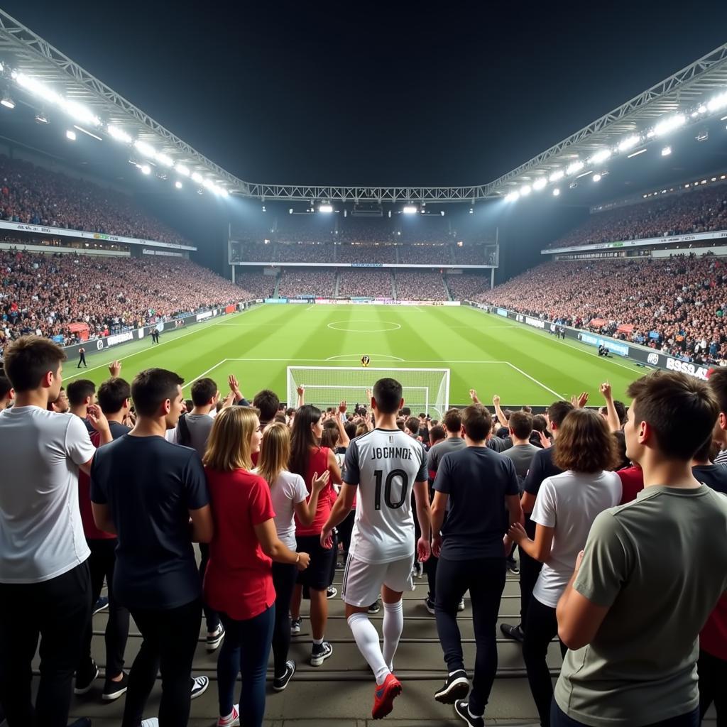 Juventus Fans Welcoming a North Korean Player