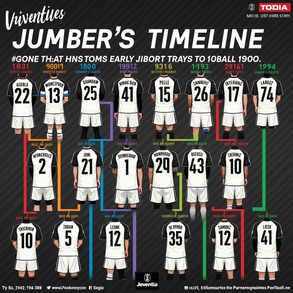 Juventus Jersey Number History Timeline