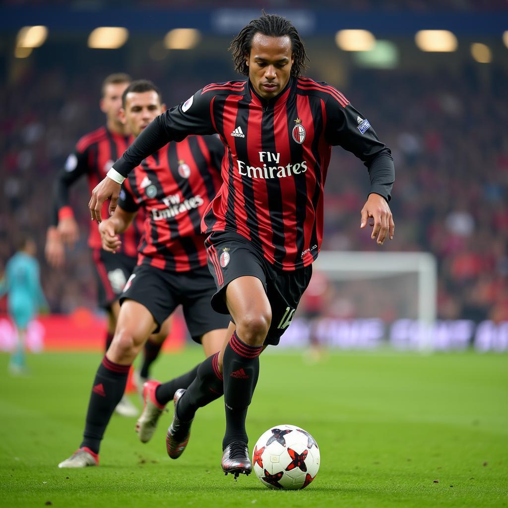 Kaka playing for AC Milan