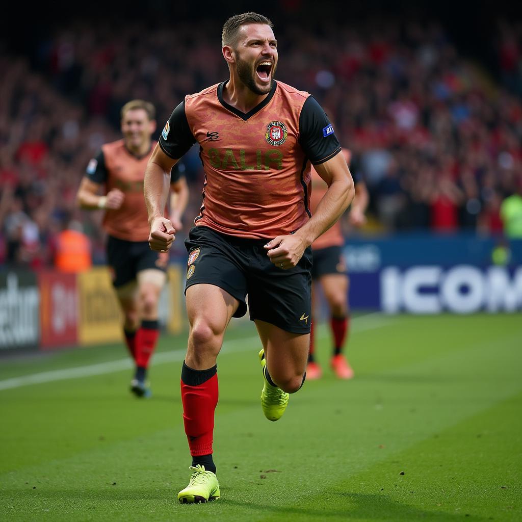 Kristian Haaland Celebrating a Goal