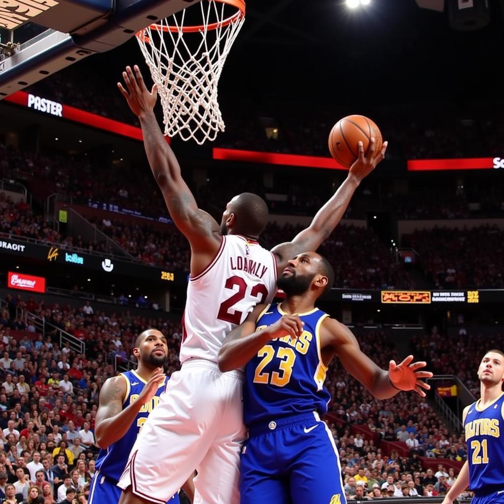 LeBron James's iconic block in Game 7 of the 2016 NBA Finals