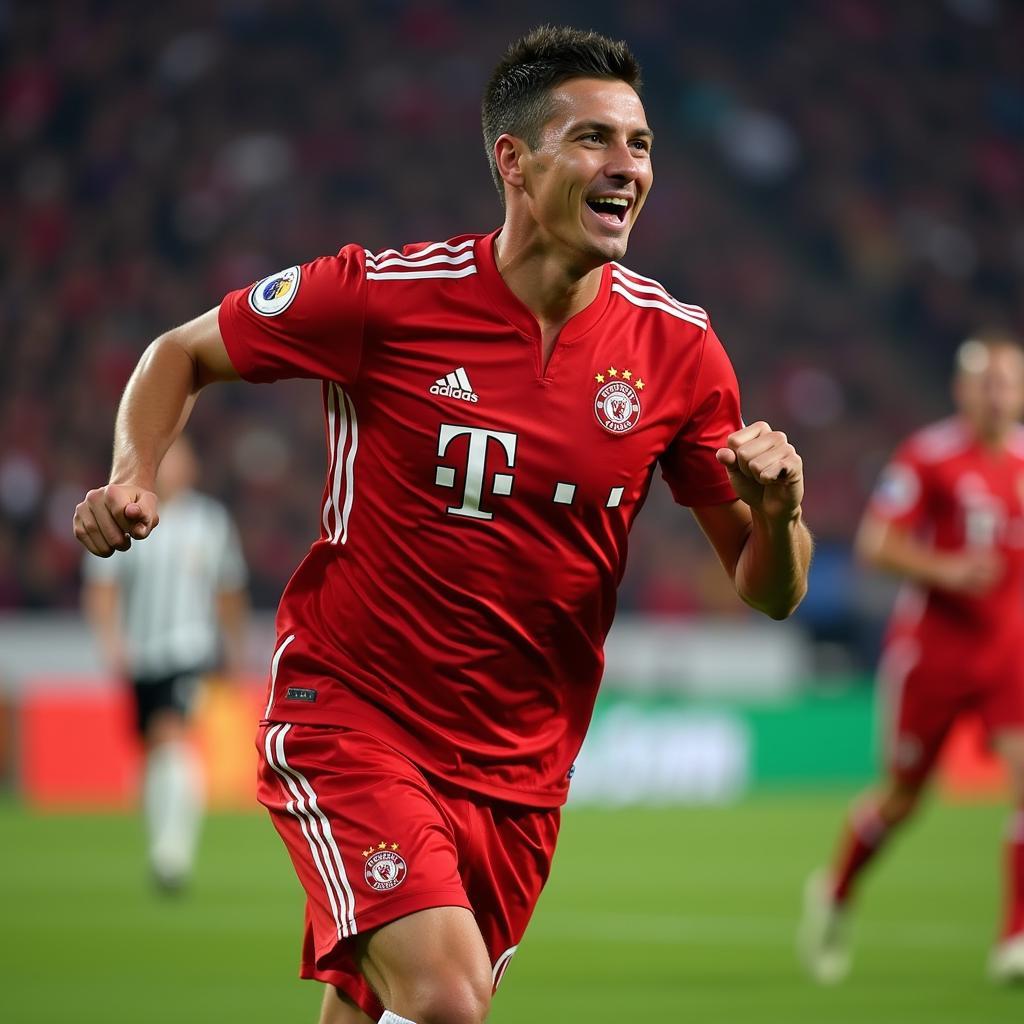 Robert Lewandowski Goal Celebration