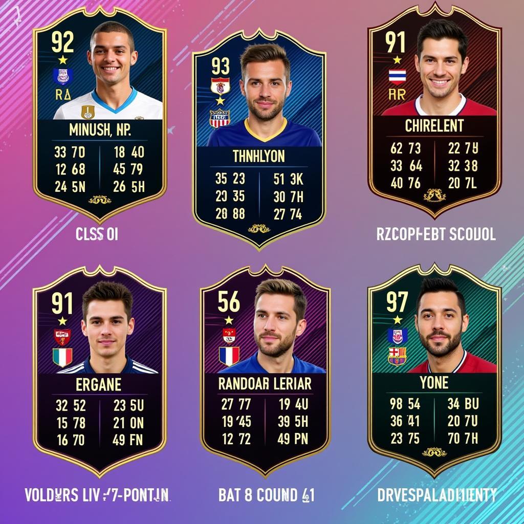 Examples of Limited Player Cards in FIFA Online 4